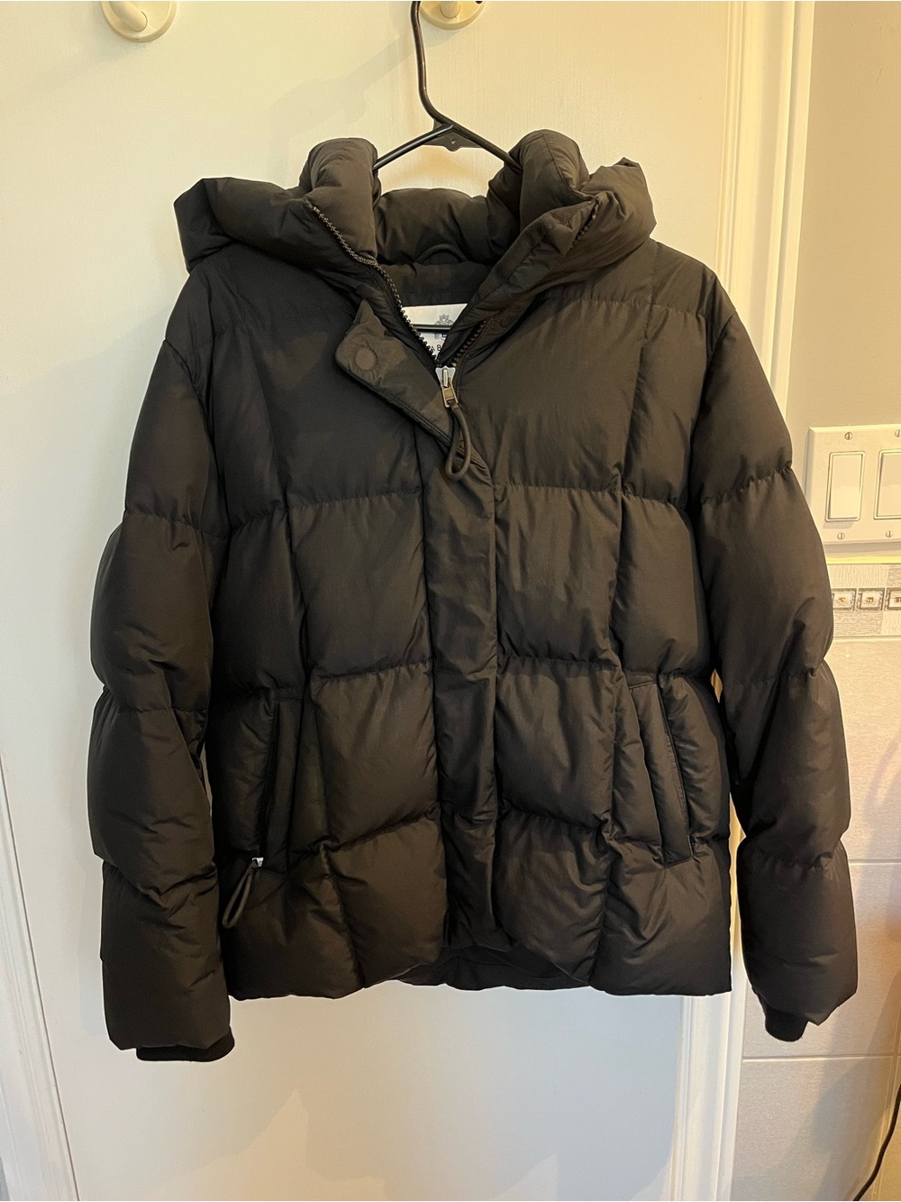 Babaton Black Crown Puffer Jacket